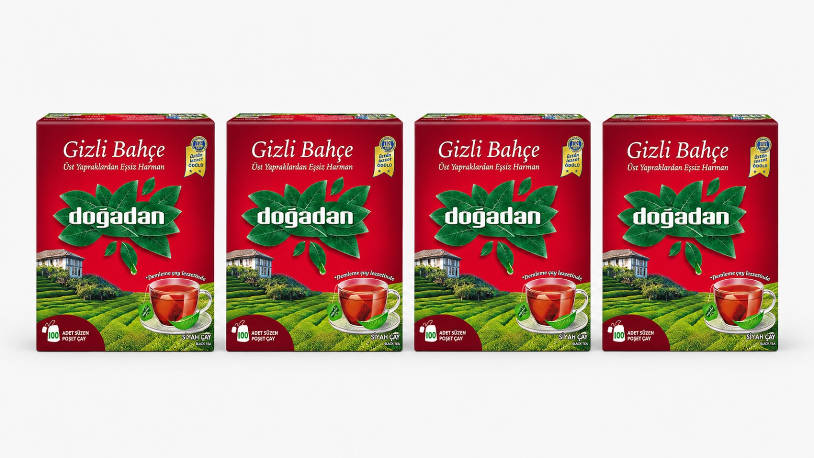 4'Lü Bardak Poşet Çay Gizli Bahçe